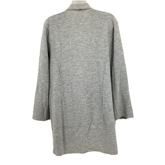Eileen Fisher Women’s Gray Boiled Merino Wool Jacket Capsule Wardrobe Size M - Picture 3 of 11